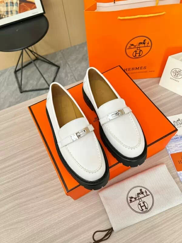 hermes cuir chaussures pour femme s_12366001